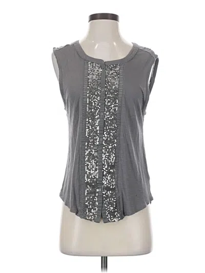 Pre-owned American Eagle Outfitters Sleeveless Blouse In Silver