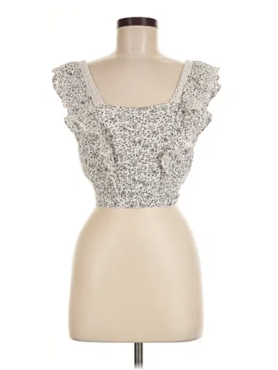 Pre-owned American Eagle Outfitters Sleeveless Blouse In Silver
