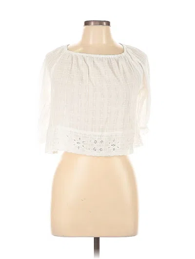 Pre-owned American Eagle Outfitters Sleeveless Blouse In White