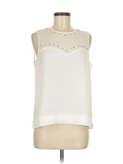 Pre-owned American Eagle Outfitters Sleeveless Blouse In White