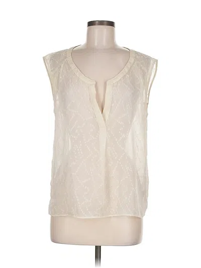 Pre-owned American Eagle Outfitters Sleeveless Blouse In White