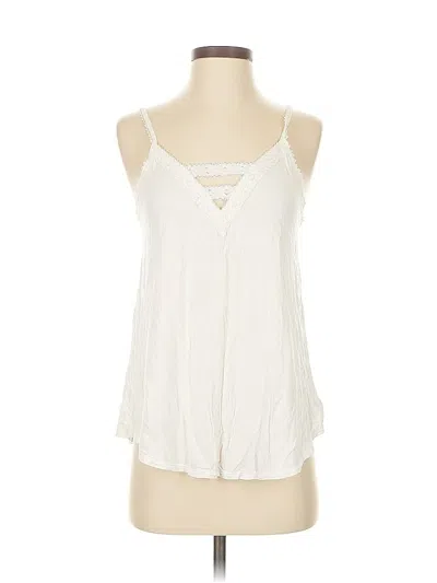 Pre-owned American Eagle Outfitters Sleeveless Blouse In White