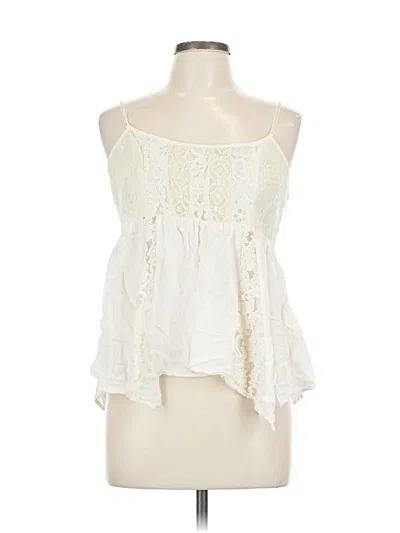 Pre-owned American Eagle Outfitters Sleeveless Blouse In White