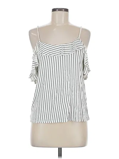 Pre-owned American Eagle Outfitters Sleeveless Blouse In White