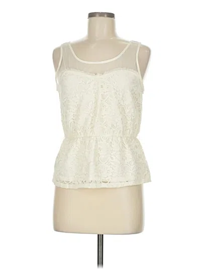 Pre-owned American Eagle Outfitters Sleeveless Blouse In White