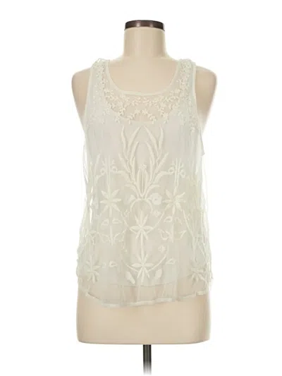 Pre-owned American Eagle Outfitters Sleeveless Blouse In White