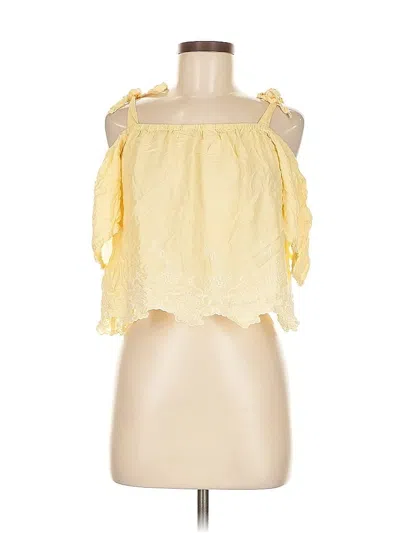 Pre-owned American Eagle Outfitters Sleeveless Blouse In Yellow