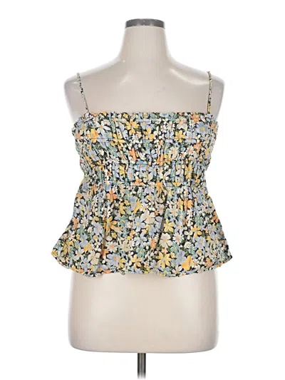 Pre-owned American Eagle Outfitters Sleeveless Blouse In Yellow