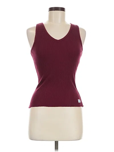 Pre-owned American Eagle Outfitters Sleeveless Top Burgundy Sweetheart Neckline Tops