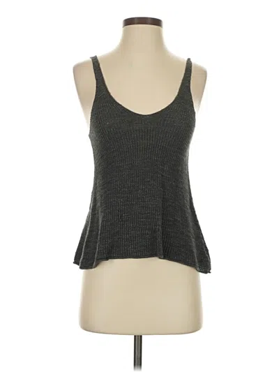 Pre-owned American Eagle Outfitters Sleeveless Top Gray Halter Neckline Tops