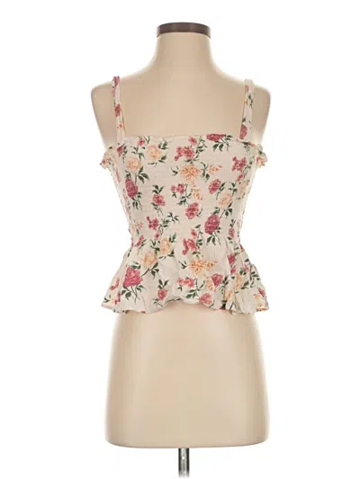 Pre-owned American Eagle Outfitters Sleeveless Top Ivory Sweetheart Neckline Tops In White