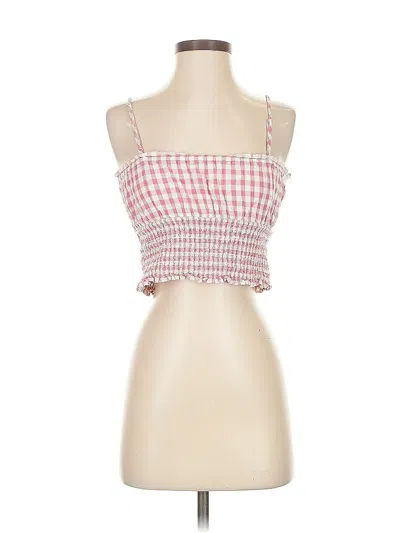 Pre-owned American Eagle Outfitters Sleeveless Top Pink Square Neckline Tops