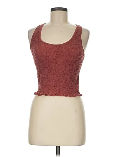 Pre-owned American Eagle Outfitters Sleeveless Top Red Halter Neckline Tops
