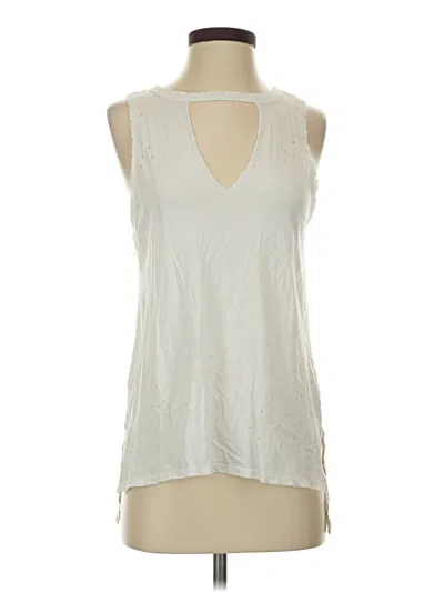 Pre-owned American Eagle Outfitters Sleeveless T-shirt In Ivory
