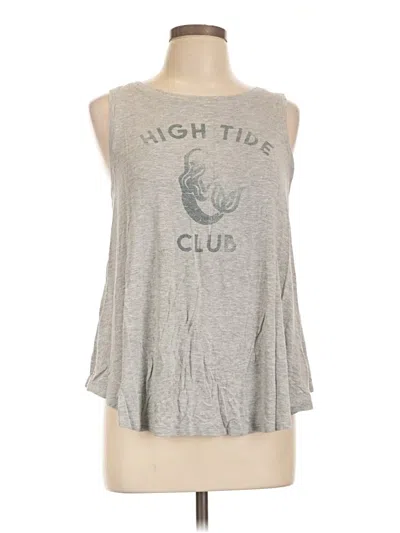 Pre-owned American Eagle Outfitters Sleeveless T-shirt In Silver