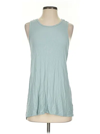 Pre-owned American Eagle Outfitters Sleeveless T-shirt In Teal