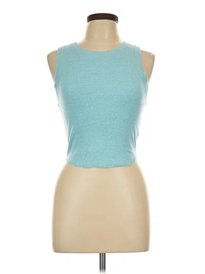 Pre-owned American Eagle Outfitters Sleeveless T-shirt In Teal