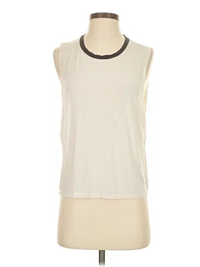 Pre-owned American Eagle Outfitters Sleeveless T-shirt In White
