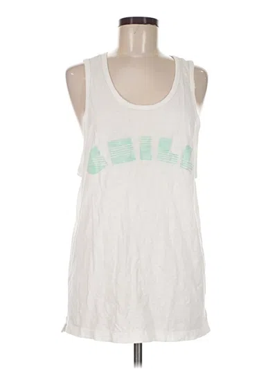 Pre-owned American Eagle Outfitters Sleeveless T-shirt In White