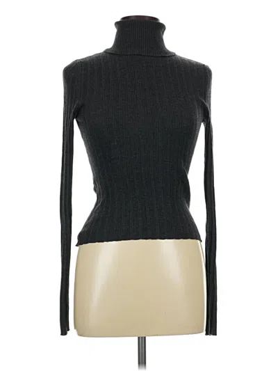Pre-owned American Eagle Outfitters Sleeveless Turtleneck In Black