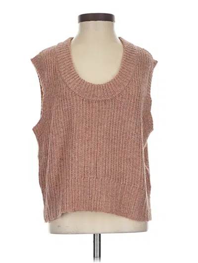 Pre-owned American Eagle Outfitters Sweater Vest In Brown