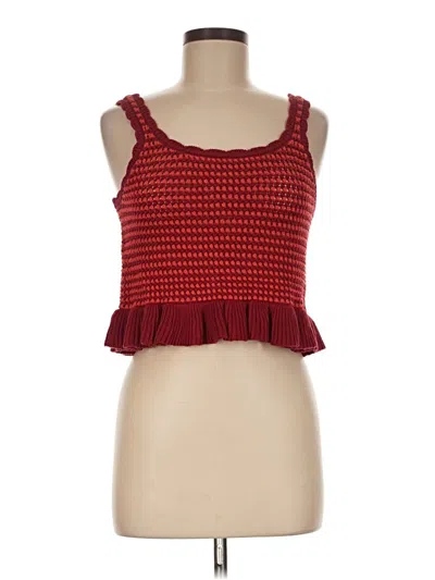 Pre-owned American Eagle Outfitters Sweater Vest In Red