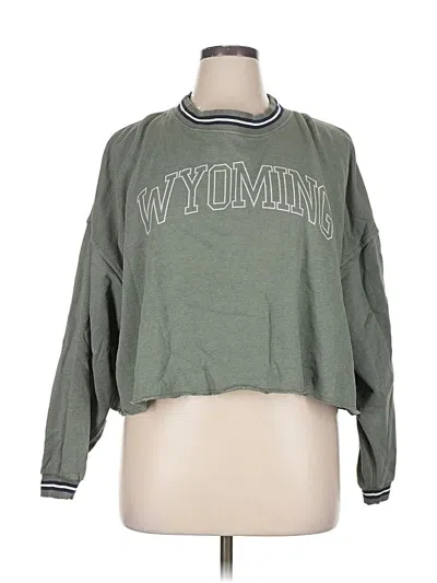Pre-owned American Eagle Outfitters Sweatshirt In Green