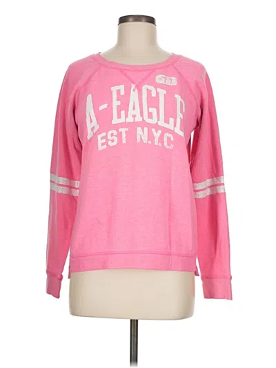 Pre-owned American Eagle Outfitters Sweatshirt In Pink