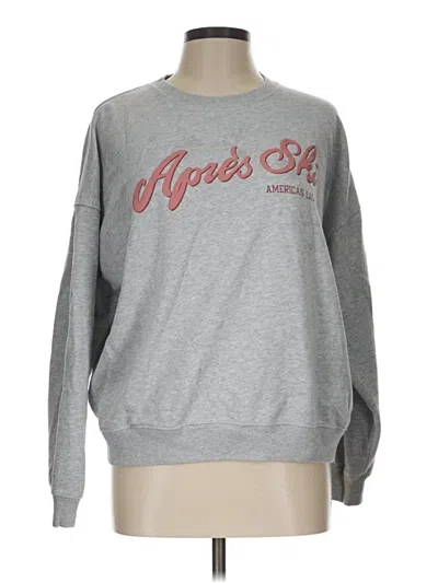 Pre-owned American Eagle Outfitters Sweatshirt In Silver
