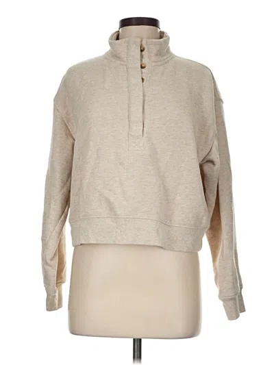 Pre-owned American Eagle Outfitters Sweatshirt In Tan