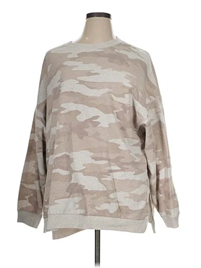 Pre-owned American Eagle Outfitters Sweatshirt In Tan