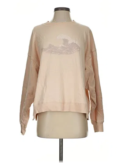 Pre-owned American Eagle Outfitters Sweatshirt In Tan
