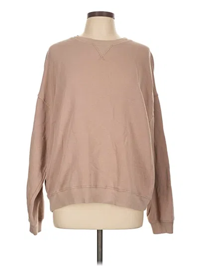 Pre-owned American Eagle Outfitters Sweatshirt In Tan
