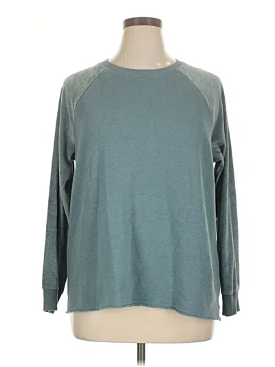 Pre-owned American Eagle Outfitters Sweatshirt In Teal