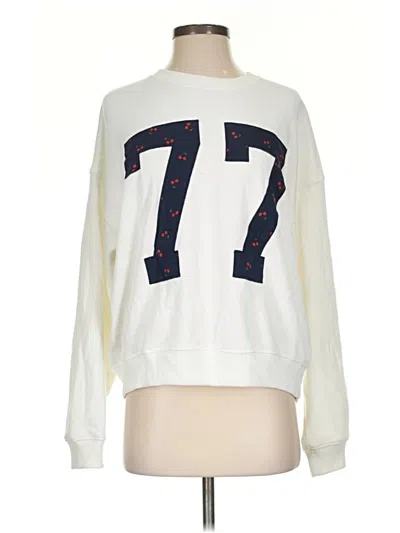 Pre-owned American Eagle Outfitters Sweatshirt In White