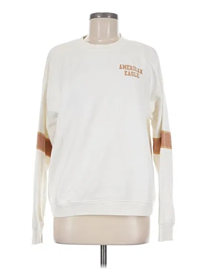 Pre-owned American Eagle Outfitters Sweatshirt In White