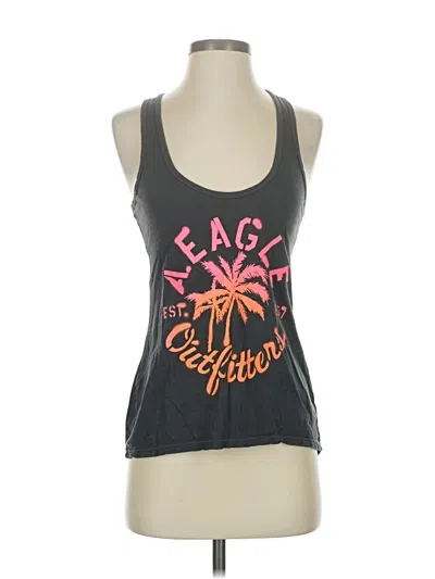 Pre-owned American Eagle Outfitters Tank Top Black Halter Neckline Tops
