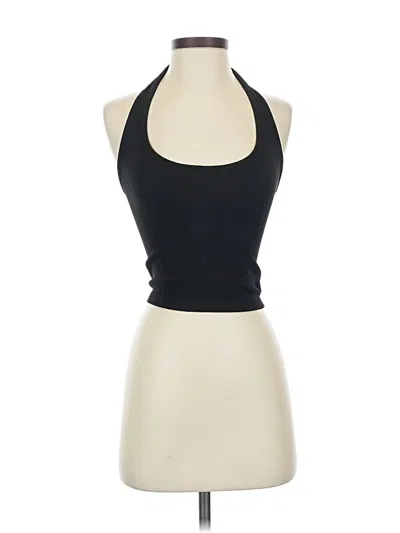 Pre-owned American Eagle Outfitters Tank Top Black Halter Neckline Tops