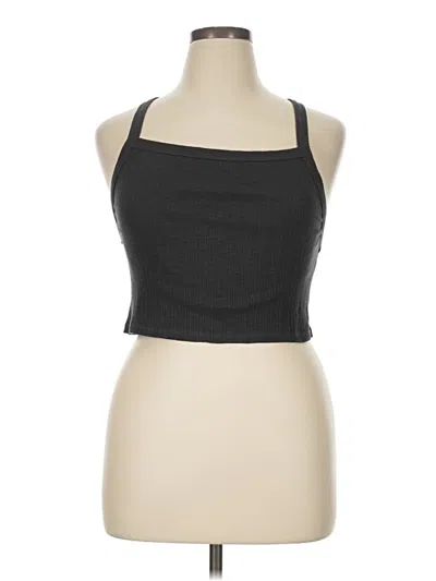 Pre-owned American Eagle Outfitters Tank Top Black Halter Neckline Tops
