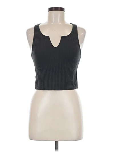 Pre-owned American Eagle Outfitters Tank Top Black Halter Neckline Tops