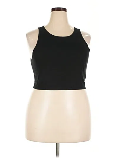 Pre-owned American Eagle Outfitters Tank Top Black Halter Neckline Tops