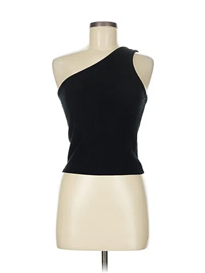 Pre-owned American Eagle Outfitters Tank Top Black One Shoulder Neckline Tops