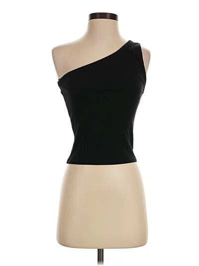 Pre-owned American Eagle Outfitters Tank Top Black One Shoulder Neckline Tops