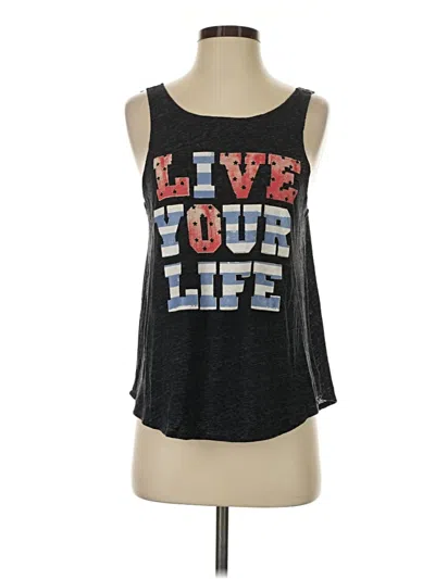 Pre-owned American Eagle Outfitters Tank Top Black Strapless Neckline Tops