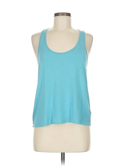 Pre-owned American Eagle Outfitters Tank Top Blue Halter Neckline Tops