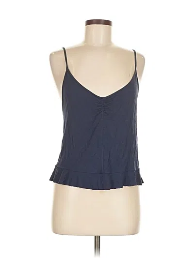 Pre-owned American Eagle Outfitters Tank Top Blue Halter Neckline Tops