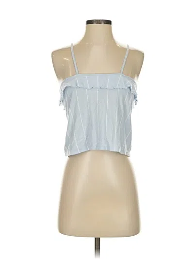 Pre-owned American Eagle Outfitters Tank Top Blue Halter Neckline Tops