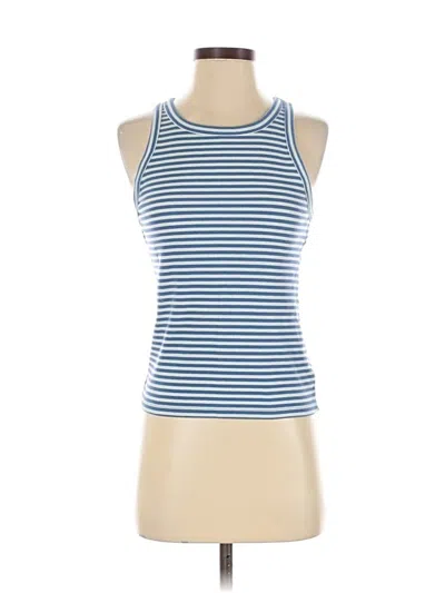 Pre-owned American Eagle Outfitters Tank Top Blue Halter Neckline Tops