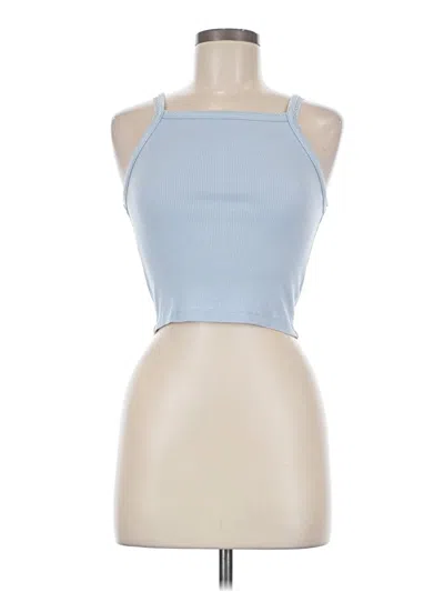 Pre-owned American Eagle Outfitters Tank Top Blue Halter Neckline Tops
