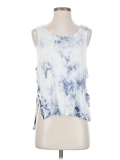 Pre-owned American Eagle Outfitters Tank Top Blue Halter Neckline Tops